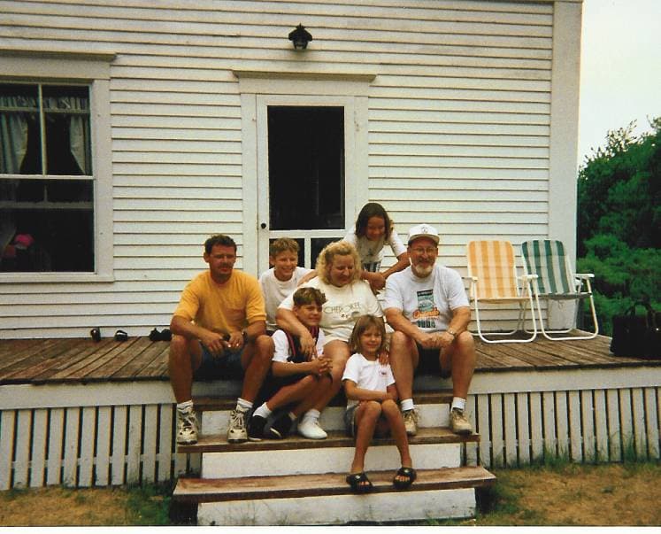 The cottage porch in color
